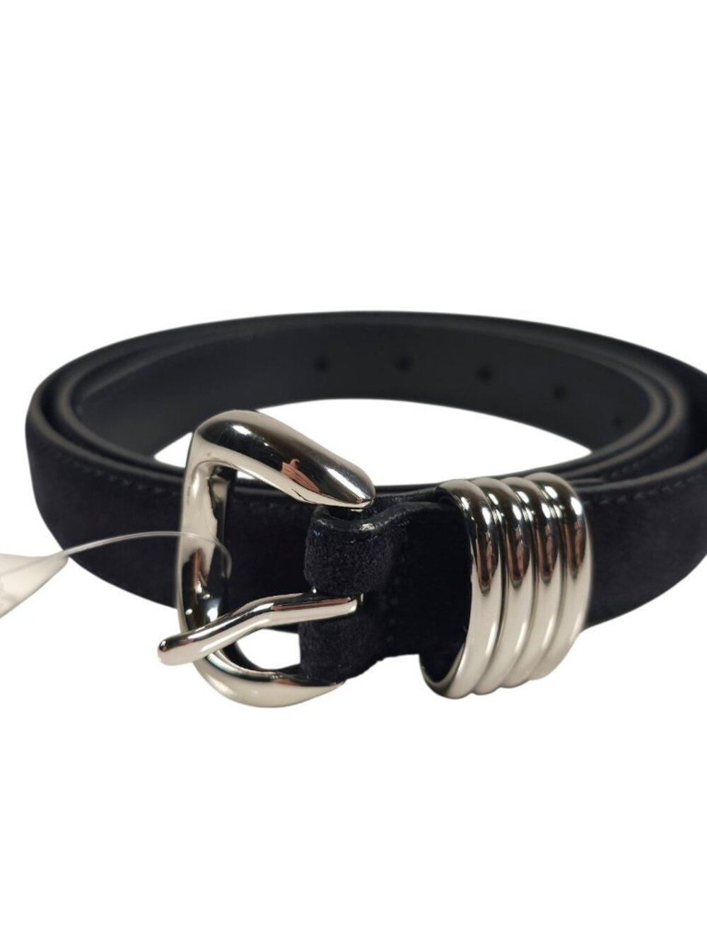 NWT MADEWELL Metal Keeper Belt Supersoft Suede JBE Juniper Berry Blue Size XL